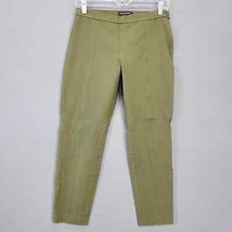 Banana Republic Devon Women Pants Size 8 Green Stretch Skinny Flat Front Classic - £12.26 GBP