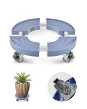 VEVOR Trash Can Dolly with 4 Lockable Wheels, Round Trash Can Roller Base - $19.90