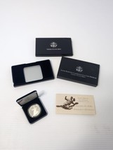 1997 S Jackie Robinson Commemorative Silver Dollar Boxed With Coa - £35.74 GBP