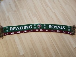 Reading Royals ECHL Hockey Christmas Scarf Green Red Colors - £12.62 GBP