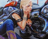 Finishing Touches Biker Harley Davidson Motorcycle Metal Sign - $39.55