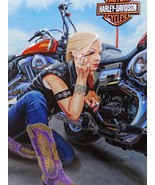 Finishing Touches Biker Harley Davidson Motorcycle Metal Sign - £31.03 GBP