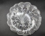 Vintage Indiana Glass Tree Of Life Divided Relish Plate - MCM Frosted Cr... - $18.97