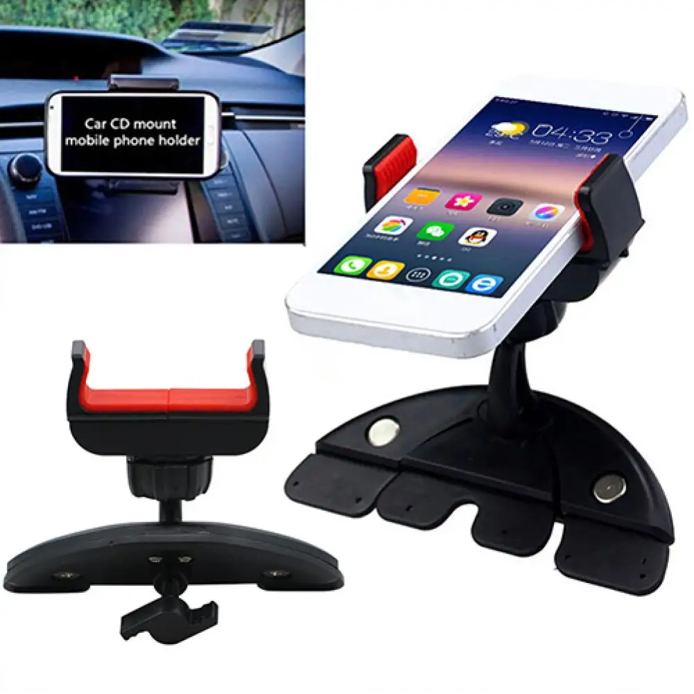 360 Degree Universal CD Slot Car Mount Holder Stand for iPhone Samsung Phone G - £14.09 GBP