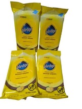 4 x Pledge Wood Wipes Expert Care 24 Pre-Moistened Lemon Wipes Each Pkg - £13.44 GBP