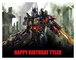 Transformers Edible Cake Image Decoration Topper - $266.44 MXN