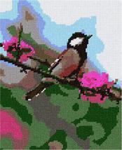 Pepita Needlepoint kit: Blossoms and A Bird, 7&quot; x 9&quot; - $52.00+