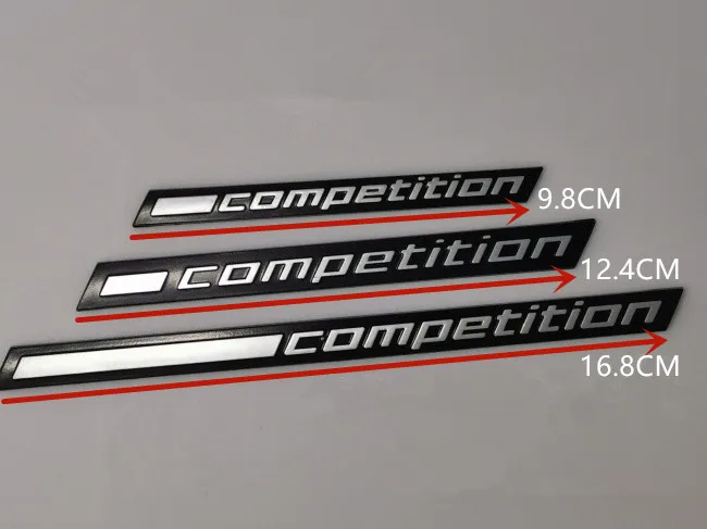 1X Competition Bar Underlined Emblem For Bmw Thunder Edition M1 M2 M3 M4 M5 M6 - $11.88+