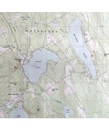 Map Waterford Flat USGS Maine 1983 Topographic Geo Survey 1:24000 27x22&quot;... - $61.53 CAD