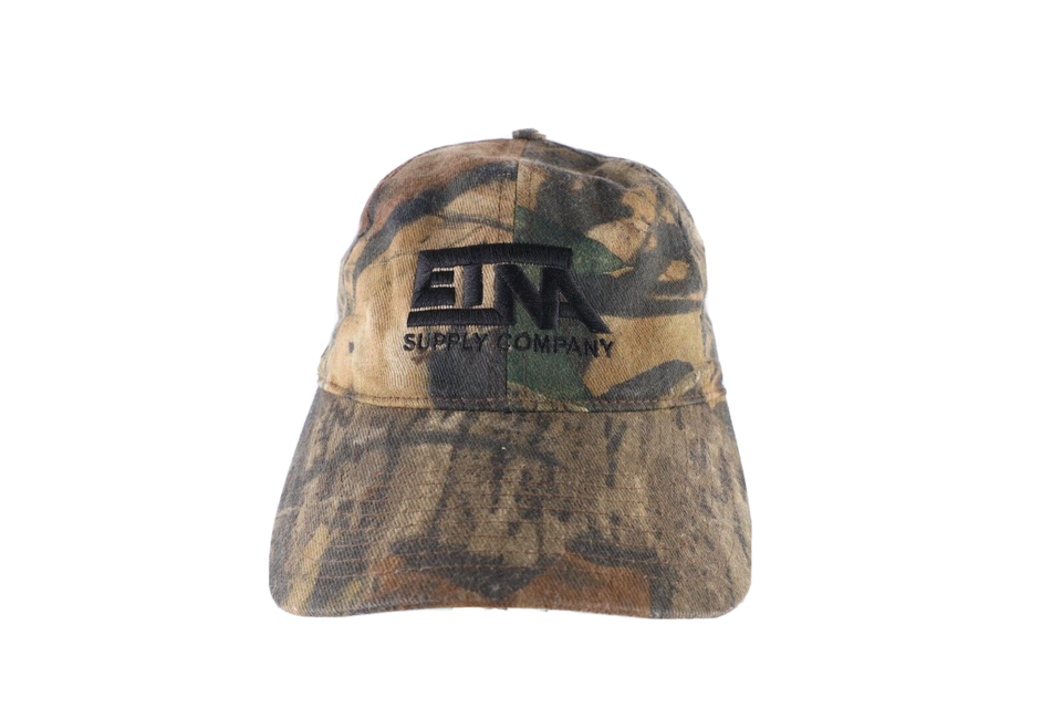 Vintage Distressed ETNA Supply Company Spell Out Camouflage Snapback Hat... - $17.77