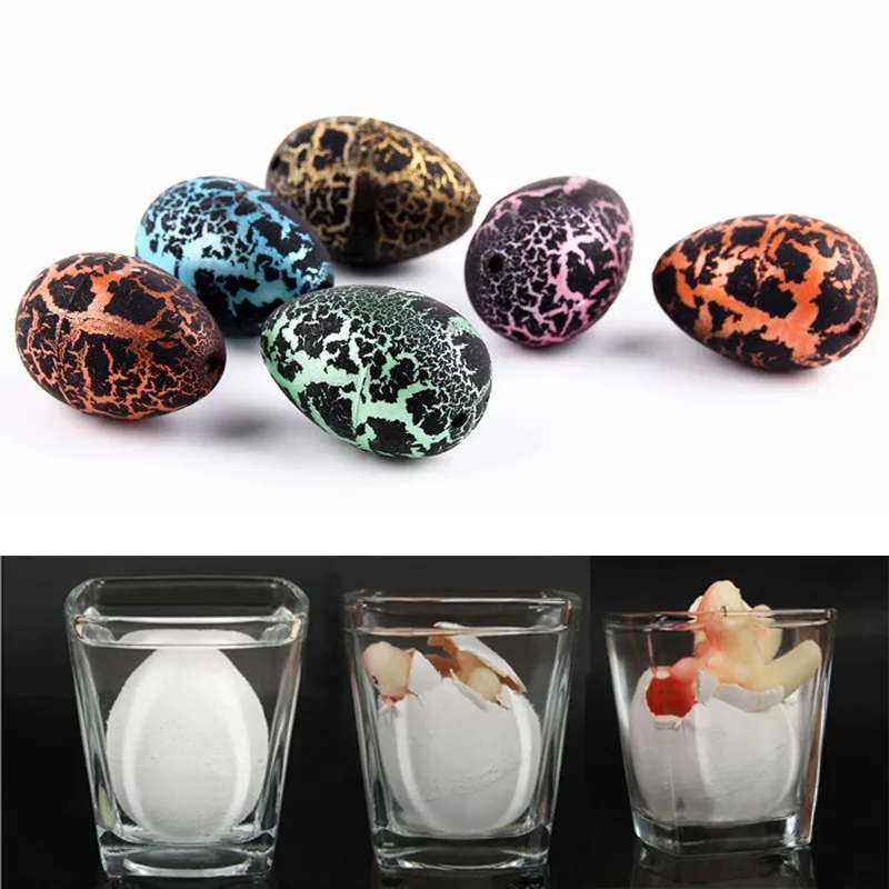 5Pcs/set Dinosaur Eggs Toy Water Hatching Big Inflated Eggs Cracks Growing Egg - £7.51 GBP+