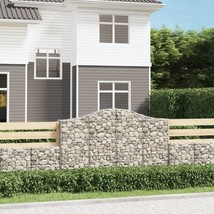 vidaXL Silver Galvanized Iron Gabion Basket, Extra Large 78x11x47 Inch - $4,730.47 MXN