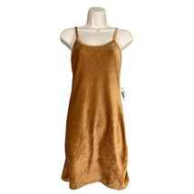 VIBE Sportswear Sleeveless Ribbed Mini Dress XL Beige Spaghetti Strap Women&#39;s - £13.96 GBP