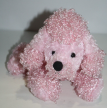 Webkinz Pink Plush Poodle Dog 9&quot; HM107 No Code Soft Toy Stuffed Animal Ganz - $10.77