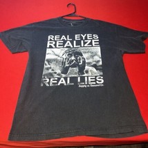 Vintage 2Pac Tupac Shakur Real Eyes, Realize, Real Lies T Shirt Size L - £22.42 GBP
