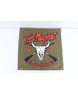 Vintage Ted Nugent 2006 American Rockout Spell Out Bandana Cotton Olive ... - $19.75