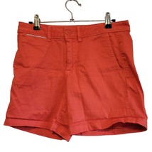 Chino by Anthropologie Womens Shorts Size 25 Orange Cotton - £16.58 GBP