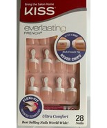 Kiss premium Everlasting French Glue Nails  tip Short -54248-EFS01--N38-... - £5.90 GBP