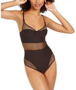 DKNY Women&#39;s Size 32B Sheer Soft Tech Mesh Bodysuit Thong DK7016 NWT - $29.69