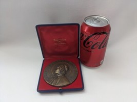 1975 Elizabeth Ann Seton Canonización Bronce Token Medal Azul Funda Ital... - £73.91 GBP
