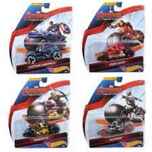 Marvel - Avengers Age of Ultron Complete Set of 4 Die-Cast Cars Hot Wheels by Ma - £60.09 GBP