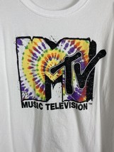 MTV Mens Tee Shirt Adult Size 2XL White Black Short Sleeve Fruit of the ... - £16.55 GBP