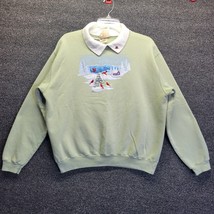 VTG Top Stitch by Morning Women&#39;s Sweatshirt Winter Embroidered Sweater ... - £25.08 GBP