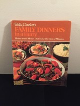 Vintage 1970 Betty Crocker&#39;s Family Dinners in a Hurry Cookbook- hardcover - £11.99 GBP