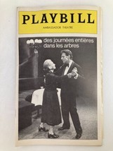 1976 Playbill Ambassador Theatre Des Journees Entieres Dans Les Arbres - £15.18 GBP