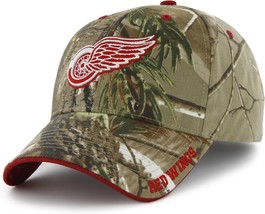Detroit Red Wings NHL Fan Favorite MVP RealTree Camo Hat Cap Men&#39;s Adjustable - £17.57 GBP