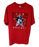Boston JD Martinez 28 Delta Pro Weight Large t-shirt Red Sox shirt (red)... - £12.45 GBP