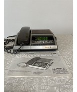 Vintage GE FM/AM Alarm Clock Radio Telephone Combo. Model 7-4722. Instr.... - £26.92 GBP