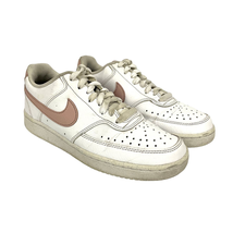 Nike Court Vision Low Sneakers Swoosh Sz 7 White Pink Casual Shoes DH315... - £21.17 GBP