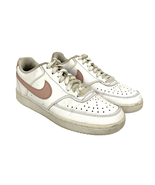 Nike Court Vision Low Sneakers Swoosh Sz 7 White Pink Casual Shoes DH315... - £21.11 GBP