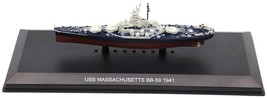 Battleship USS Massachusetts (BB-59) 1941 1/1250 Scale Diecast Model Ship - £34.88 GBP