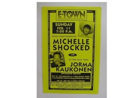 Michelle Shocked Jorma Kaukonen Poster Concert Hot Tuna Jefferson Airplaine - $8.96