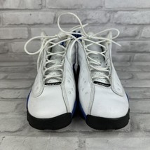 Nike Air Jordan 13 Retro White Blue Sneakers 884129-117 Boys Size 6Y W/Box - $87.07