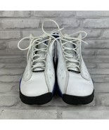 Nike Air Jordan 13 Retro White Blue Sneakers 884129-117 Boys Size 6Y W/Box - £69.59 GBP
