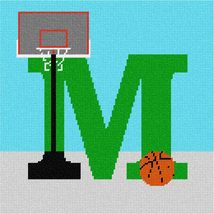 Pepita Needlepoint kit: Letter M Basketball, 10&quot; x 10&quot; - £61.08 GBP+