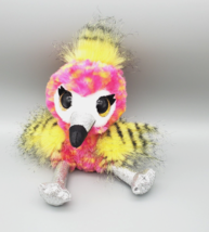 Flamingo Plush Stuffed Animal Coco Surprise Fliss Neon Pink EUC No Cone Zuru - £6.36 GBP
