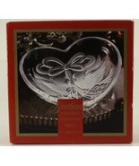 MODERN GORHAM Crystal Heart Dish 1831 Holiday Traditions Christmas Cardi... - £14.59 GBP