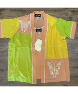 Bob Mackie 1X Wearable Art Cardigan Kimono Top &amp; Tank Silk Embroidered B... - $40.91