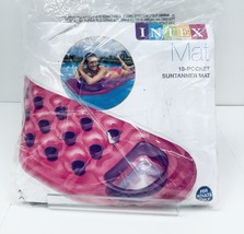 Intex 18-Pocket Suntanner Inflatable Lounge, 74&quot; X 28&quot;, 1 Pack , Pink or... - £10.98 GBP+