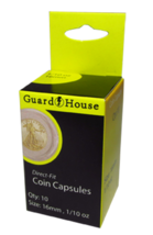 Direct Fit Coin Capsules for 1/10oz Gold Eagle by Guardhouse 16mm, 10 pack - $9.99
