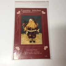 Country Claus 17" Santa Pattern Country Stitches - $12.86