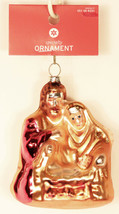 Target Glass Nativity Scene Ornament 4.5&quot; Mary Joseph Baby Jesus Christmas NEW - £8.37 GBP