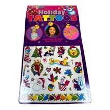 Vintage Lisa Frank Christmas Holiday Tattoos Kitten In Stocking Puppies ... - £25.74 GBP