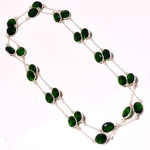 Chrome Diopside Handmade Christmas Gift New Necklace Jewelry 36&quot; SA 5985 - £7.18 GBP