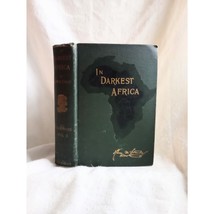 In Darkest Africa Henry M Stanley 1891 2 Folding Antique Maps Emin Pasha Vol II  - £45.42 GBP