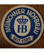 Vintage  MÜNCHNER HOFBRÄU Cardboard Coaster COLLECTIBLE - $4.06 CAD